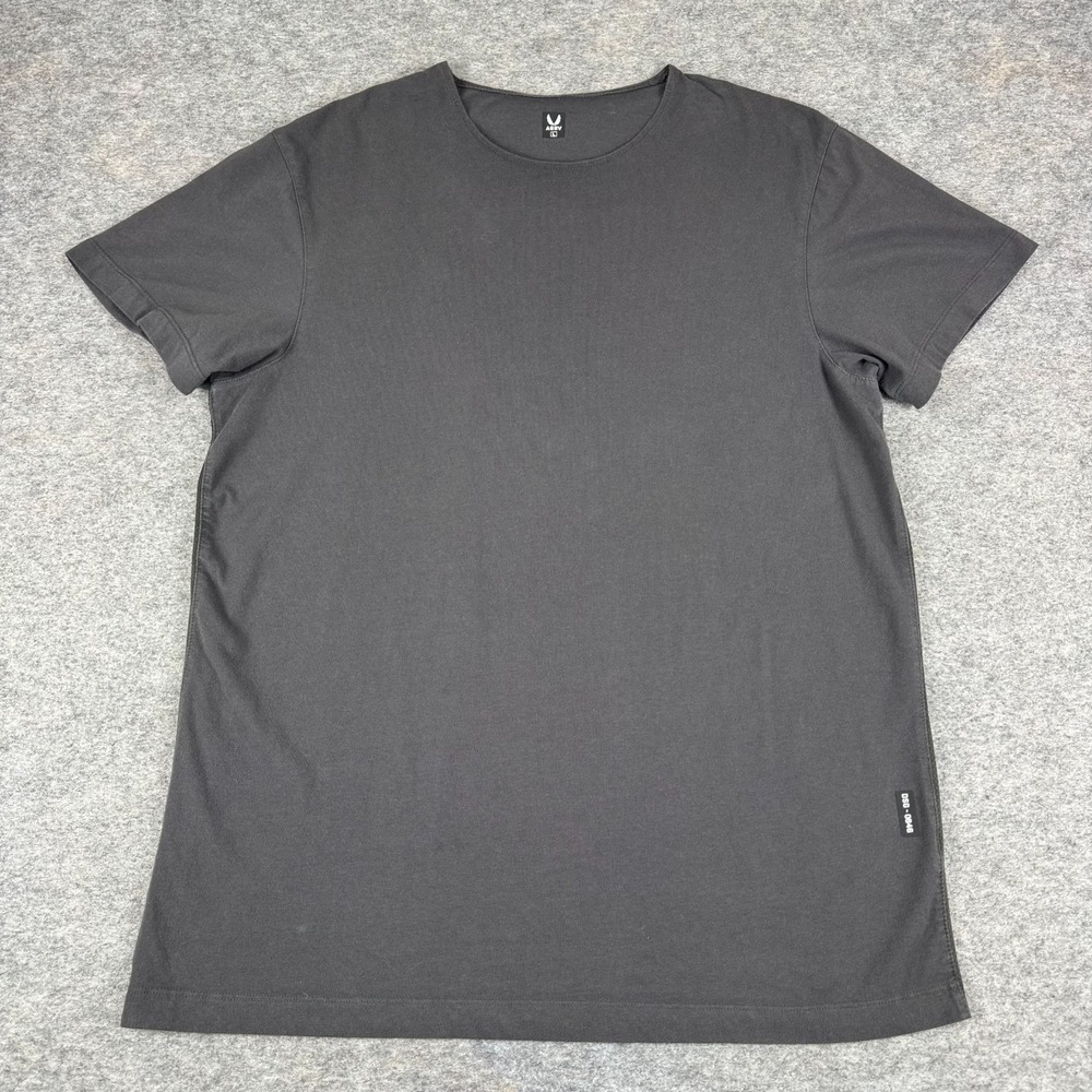 ASRV DSG-0846 Cotton Plus Standard Mesh Back Tee Space Grey Mens Large L